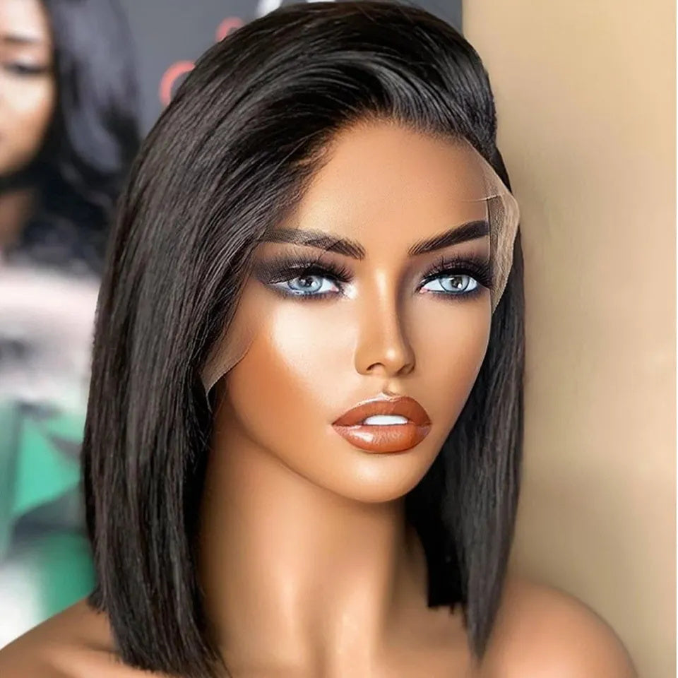 13x4 HD Lace Front Wig | Body Wave Bob | 180% Density | 100% Brazilian Human Hair